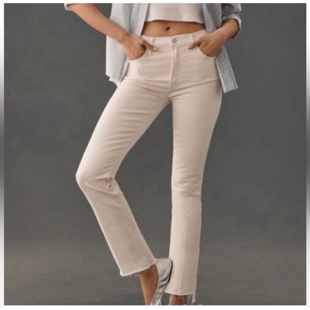 MOTHER The Insider Crop Step Fray in So Far Gone Size 30